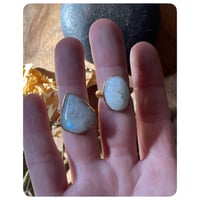 Image 2 of Solid Brass Moonstone Rings