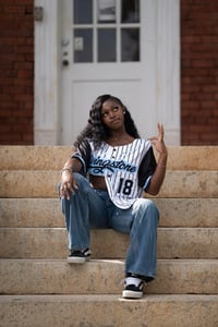 Image 2 of White Livingstone “Anniversary ” Pinstripe Jersey 