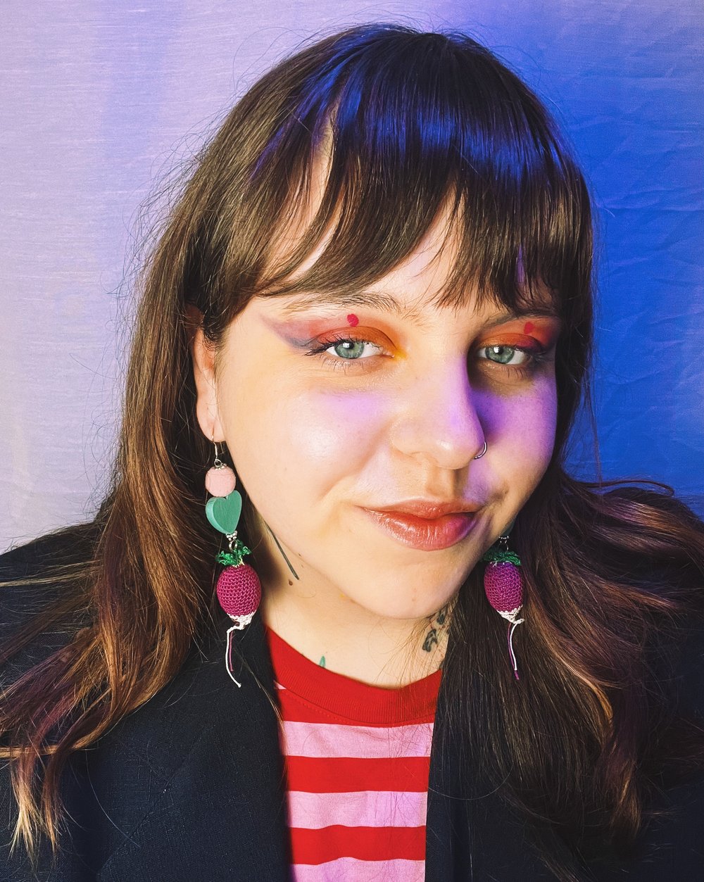 Image of RADISHES crocheted earrings