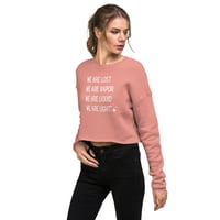 Image 8 of We Are Light Crop Sweatshirt
