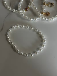 Image 8 of Starlight Shimmer Moon and Stars| Cream and Gold  Tumbler Bracelet Stack