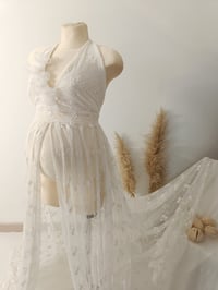 Image 6 of Off white lace dress for photoshoot | Vera | size S-M