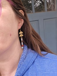 Image 5 of Knotted Gemstone earrings 01