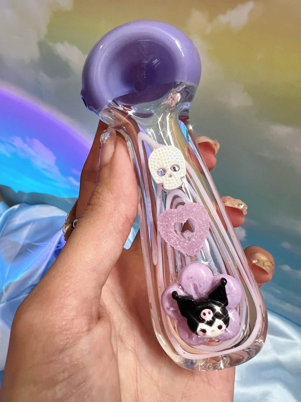 Kuromi 😈💜✨ pastel purple pipe