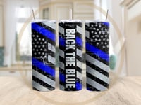 Back the Blue Police Tumbler 