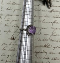 Image 10 of Magnifique bague en argent massif 800 poinçonné, améthyste, début 1900
