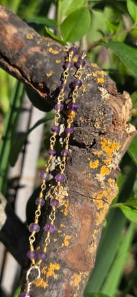 Image 8 of The Sierra Smoky Quarts and Amethyst Necklace