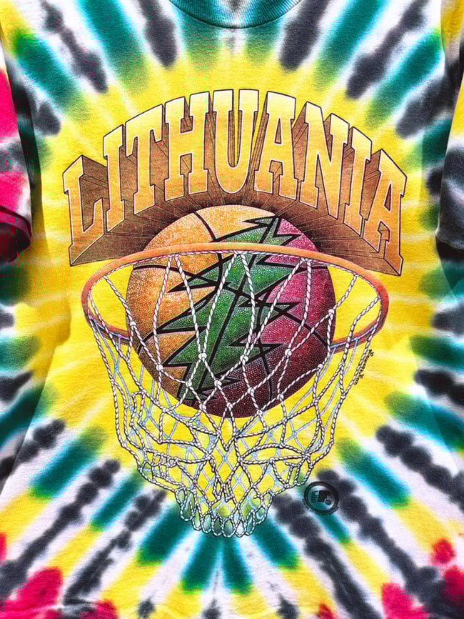 Grateful Dead 1996 Lithuania Basketball T-Shirt - Size L