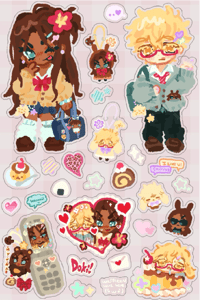 Image 3 of ❤️🍒 ALNST - J-fashion Transparent Sticker sheets