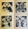 Brazen Head linocut prints ($25 a piece, $80 for all 4)
