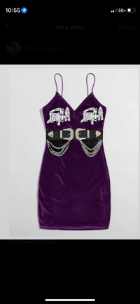 Image 2 of Purple death dress 