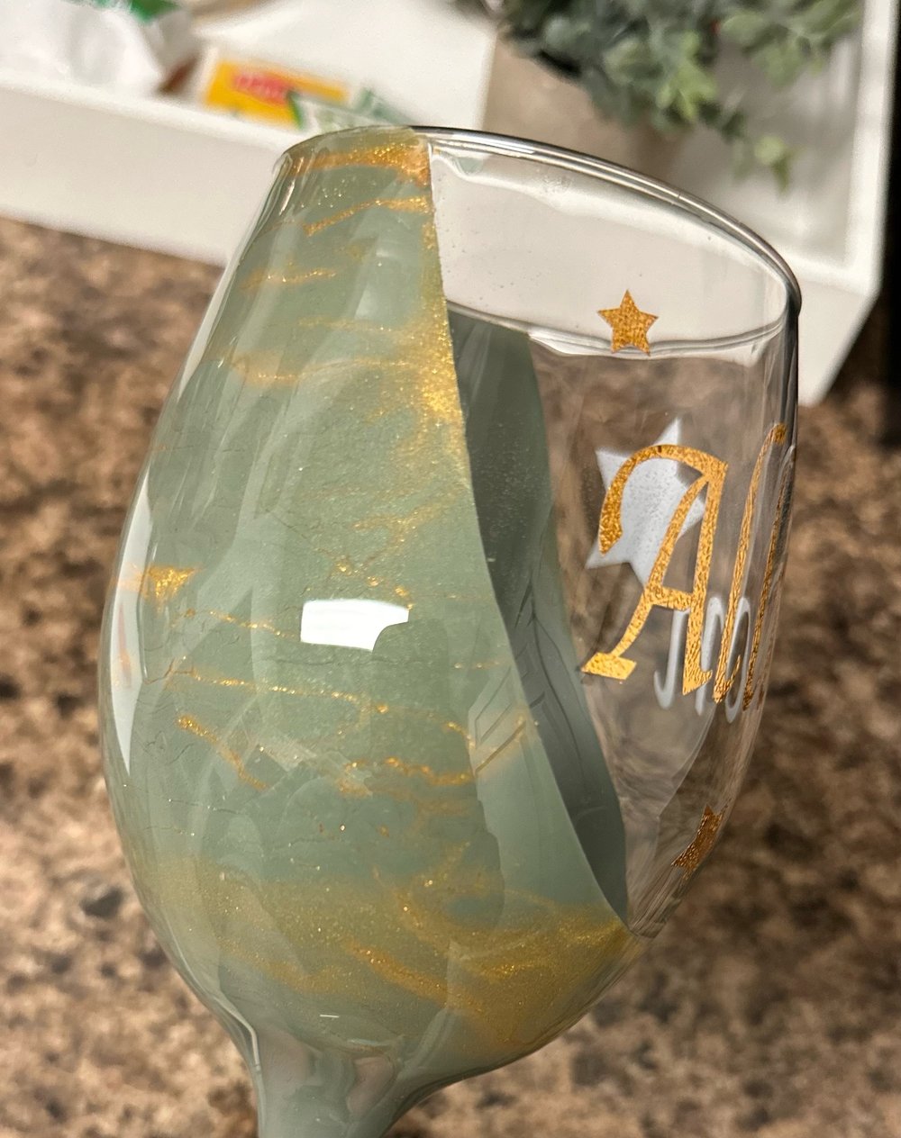 Image of Personalized Goblet Wine Glass