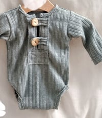 Image 2 of Photoshooting boys bodysuit | Asher-1 | 0-3 months | sage