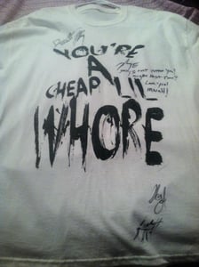 Image of Get Scared Autographed T-Shirt! Only One!