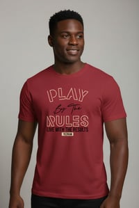 Image 1 of Yezikan Red Play By The Rules Graphic T-Shirt