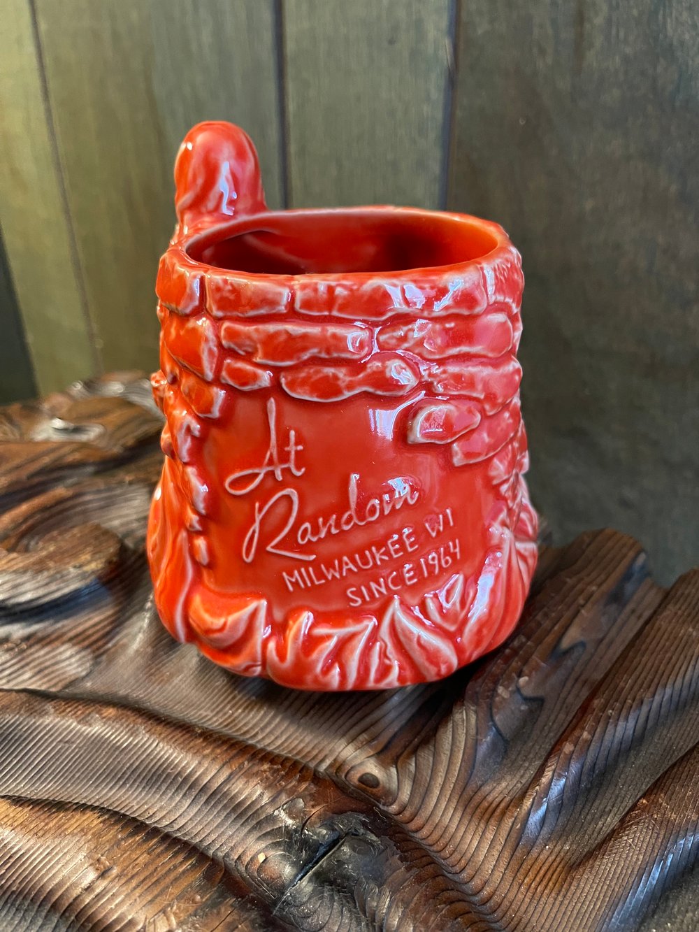 AT RANDOM Milwaukee DOROTHY 15oz Tiki Cocktail Mug Fiesta Orange