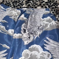 Image 4 of (M) skull in da clouds swim trunks 