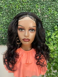 Image 2 of 18” human hair glueless wig