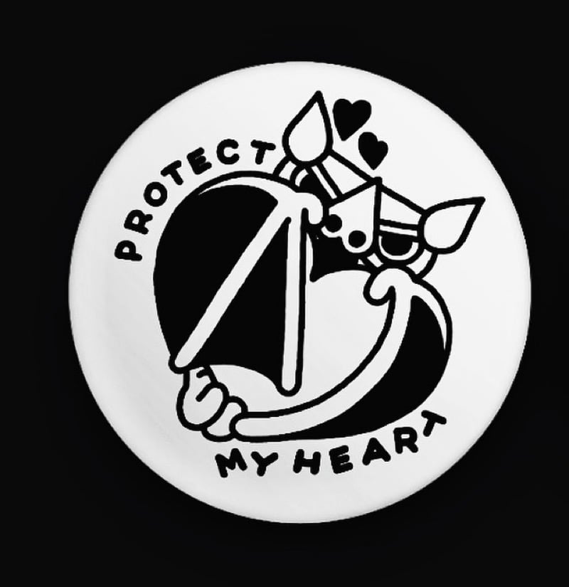 Image of 2.25” “protect my heart” button