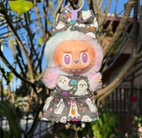 Image 1 of Trick or Treat Ghost Labubu Dress and Bow
