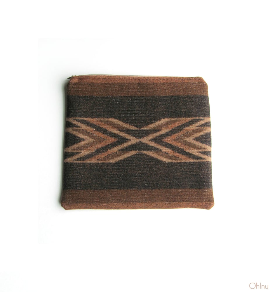 Image of Southwestern Pendleton Wool Clutch Bag/Makeup Case