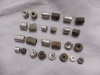 Image 3 of Crinoid fossil cast charms in silver