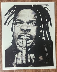 Image 1 of Busta Rhymes print.  11"x14"