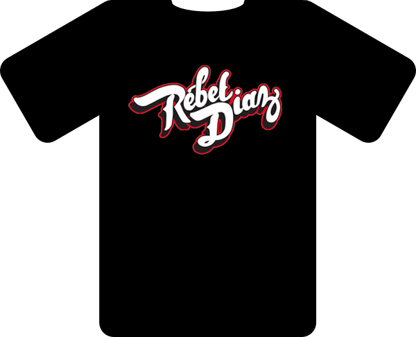 Image of T-Shirt (red on black)