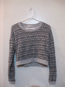 Image of Crop Aztec Sweater
