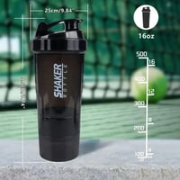 Image 3 of Protein Shake Bottle w/Compartment