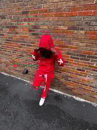 Image 1 of RED RHINESTONE KW TRACKSUIT