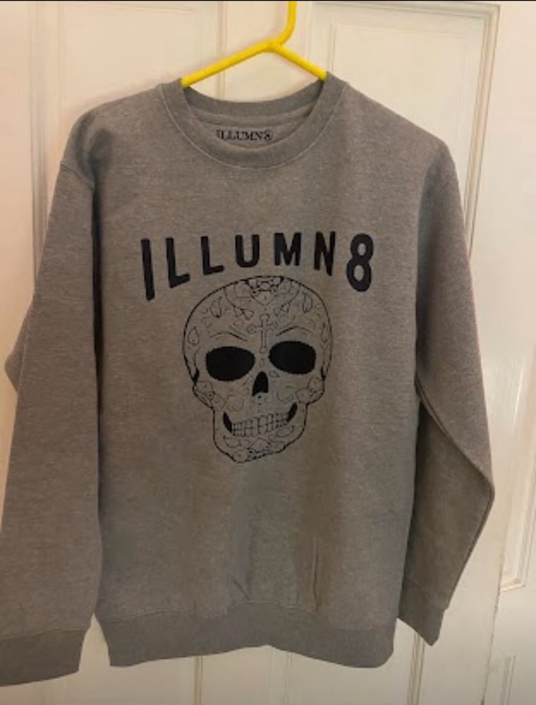 Image of Illumn8 skull crewneck unisex