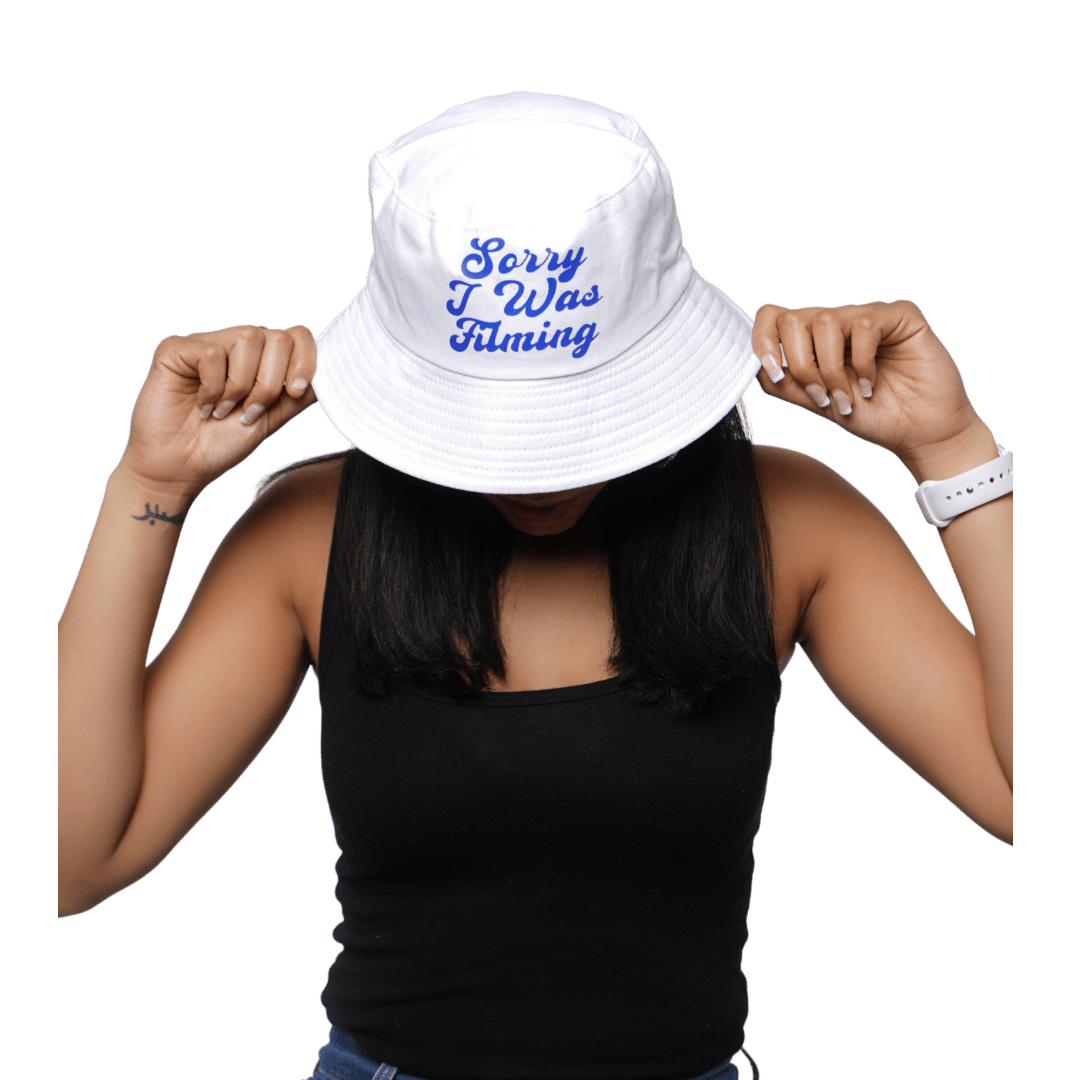 Stymie Script Full Brim Bucket Hat | Stymie Clothing Company White / S/M