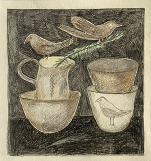 Image of Birds and winter vessels