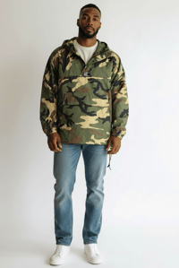 Image 1 of Windbreaker Green Camo