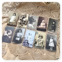 Image 5 of Vintage french ephemera children at play petite cards 