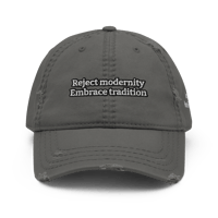 Image 3 of Reject Modernity Embrace Tradition.  damaged cap 