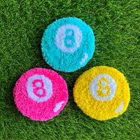 Image 1 of 8 ball Tufted Coasters