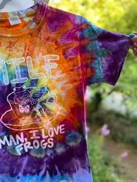 Image 3 of SMALL MILF Man I Love Frogs Tie Dye Shirt H23