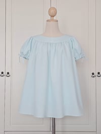 Image 1 of BBdoll dress set - baby blue gingham