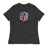 Image 1 of USA - Women's Relaxed T-Shirt from PatriotsCo.com