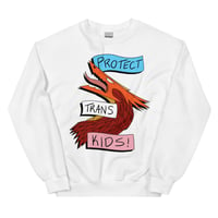 Protect Trans Kids with Dragon Unisex Sweatshirt