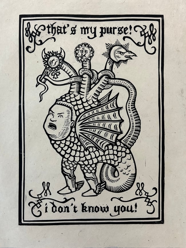 That’s My Purse Block Print