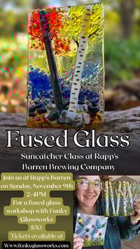 Image 2 of Fused Glass Workshop at Rapp's Barren Brewing Company on November 9th 