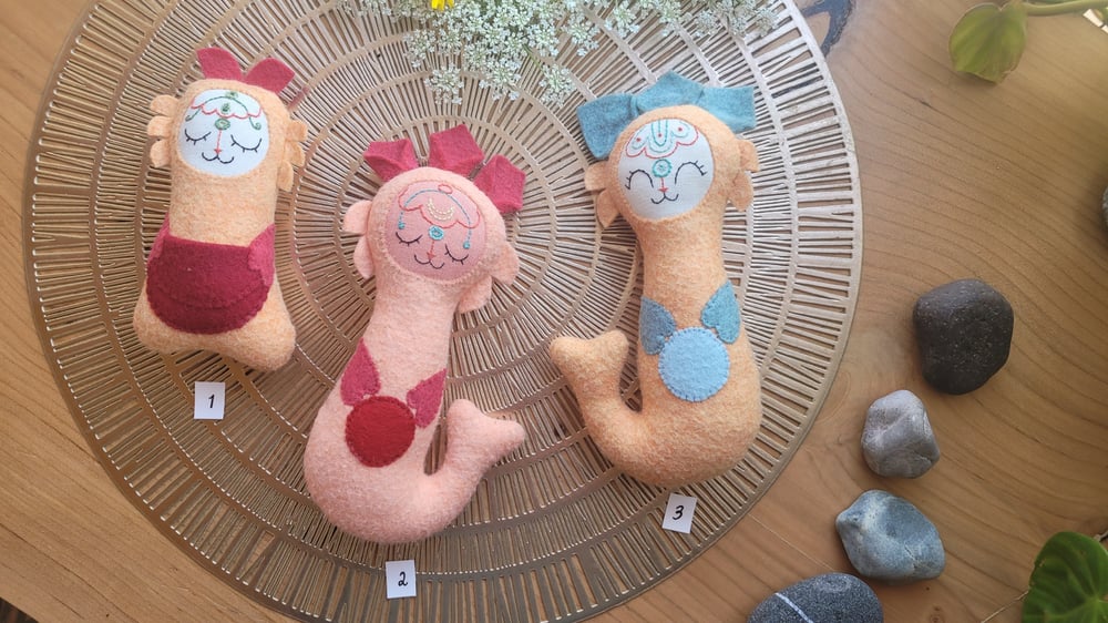 Image of Mermaids and Dream Guardian in Coral and Peach