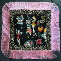 Image 1 of Leopard Pinup Girl Cushion Cover