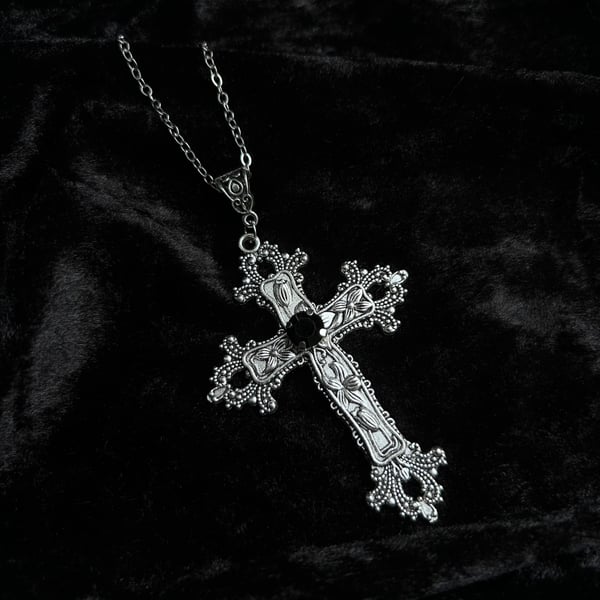 Image of Juliet Ornate Cross Necklace