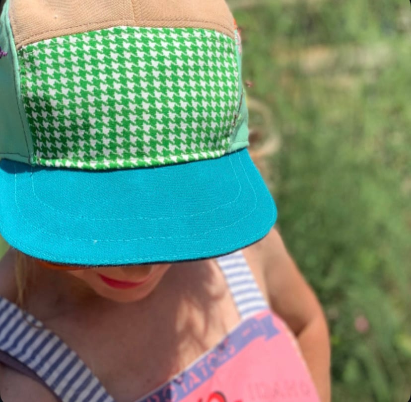 Image of INDIE JONES cap //  Sunshine Gang -x- a Panel Hat made from Repurposed textiles