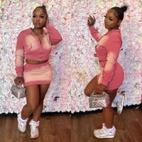 Image 1 of power pink skirt set