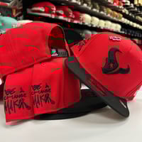 Image 1 of New Era 9Fifty A-Frame  Red- Black with pin